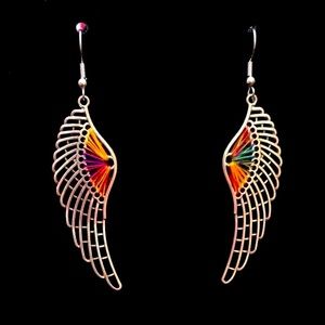 Angel wing earrings